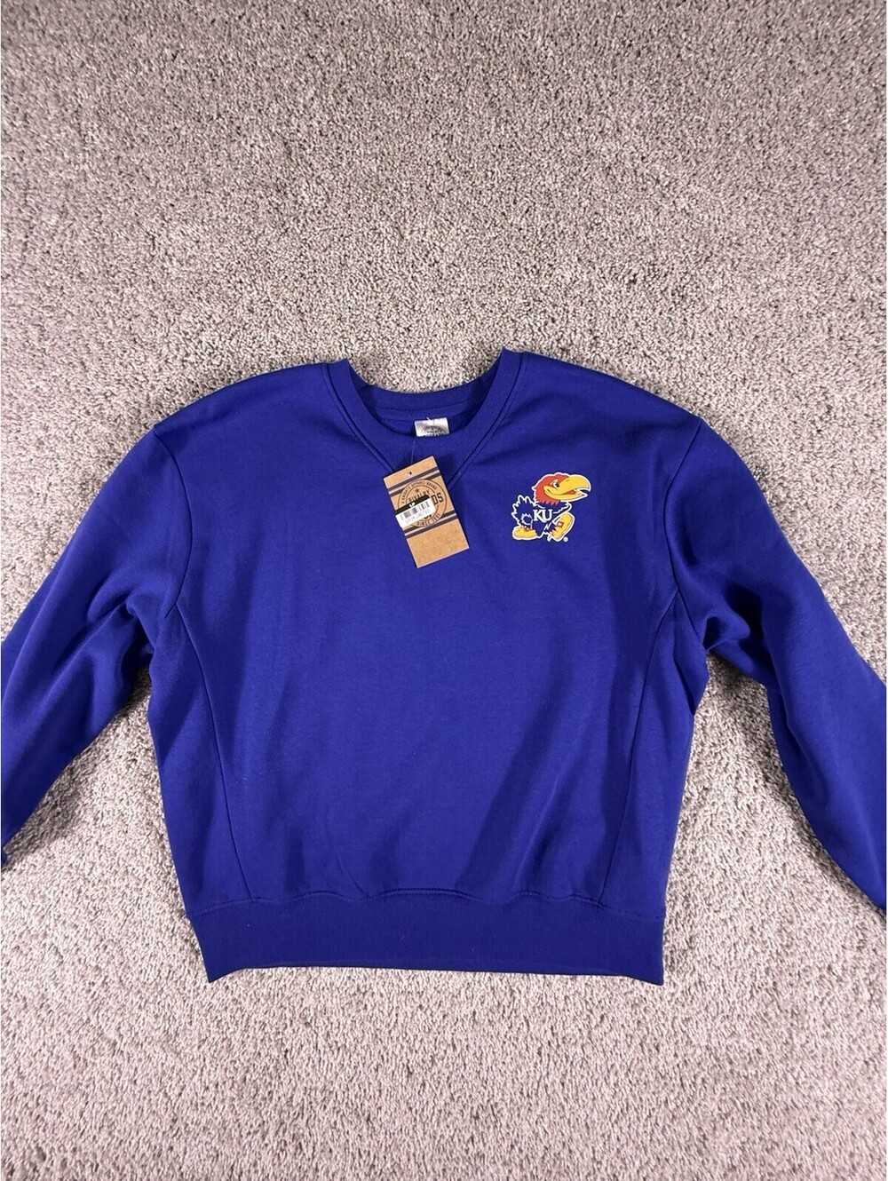 Kansas University Sweatshirt Women’s Small Oversized Sweatshirt Blue